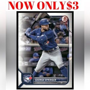 George Springer 2021 Bowman Toronto Blue Jays Baseball Card